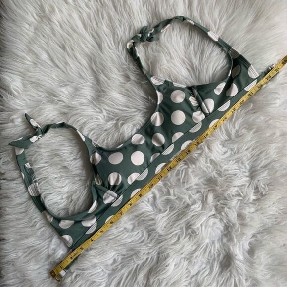 🟢3 for $20 —-XHILIRATION polka dot bikini adj shoulder & hip ties removable pads - Picture 3 of 5